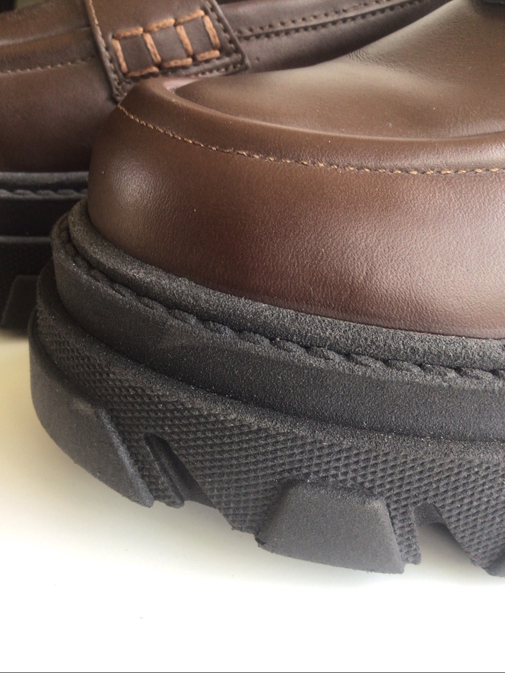 Alohas trailblazer brown chunky loafers size 38 7.5 - Picture 14 of 16